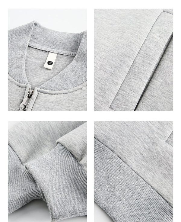 Casual Versatile Baseball Cardigan Jacket Online Sale - Image 3
