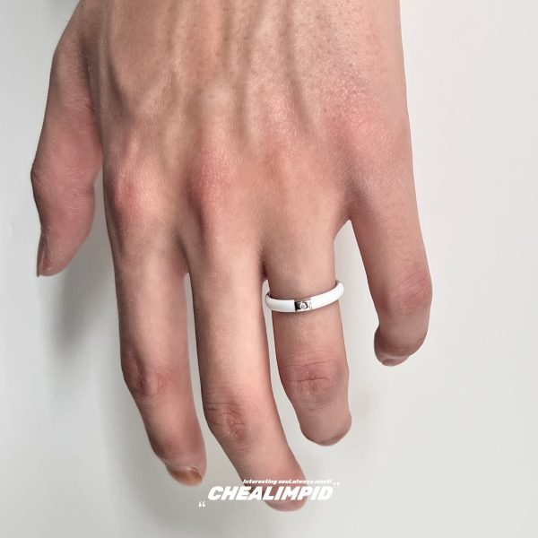 Minimalist Porcelain Zircon Ring For Cheap - Image 3