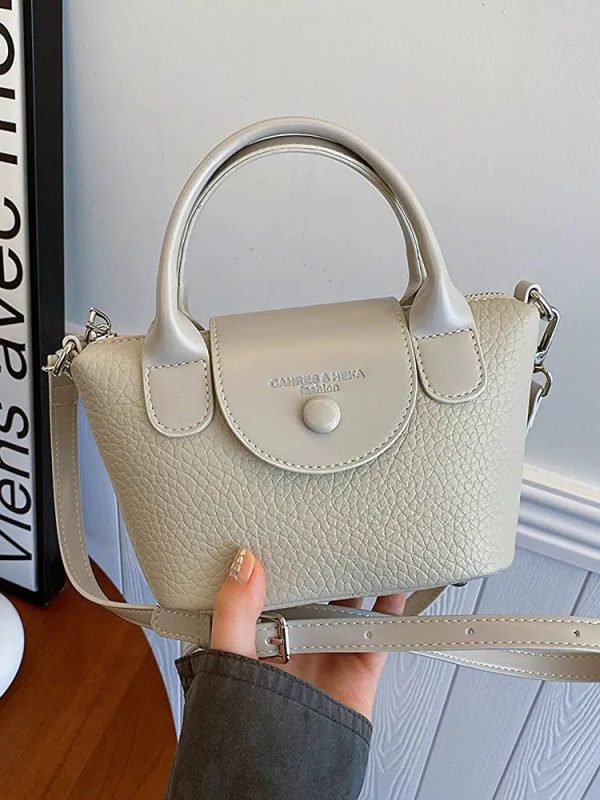 Small Leather Bucket Crossbody Bag For Sale - Image 2