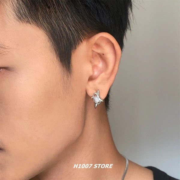 Star-Shaped Hip-Hop Stud Earrings Cheap