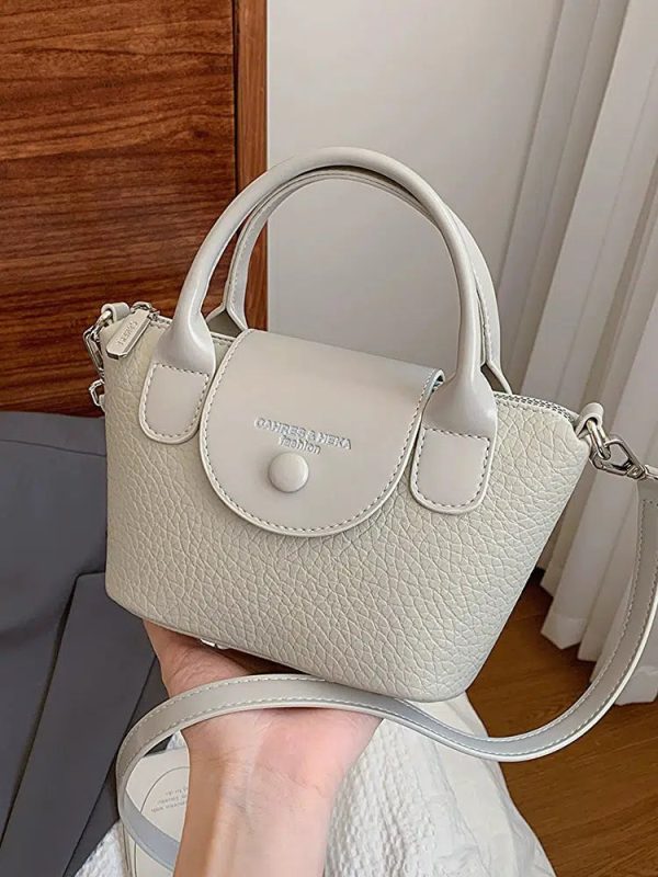 Small Leather Bucket Crossbody Bag For Sale