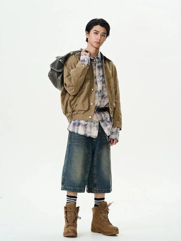Corduroy Button-Up Insulated Jacket Online Hot Sale - Image 2