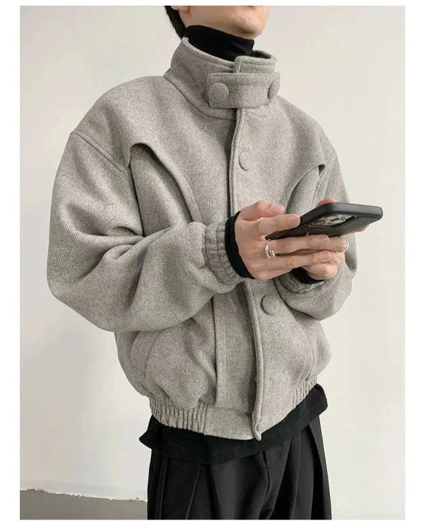 Thickened Wool High-Collar Jacket Hot on Sale - Image 2