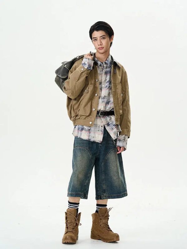 Corduroy Button-Up Insulated Jacket Online Hot Sale - Image 4