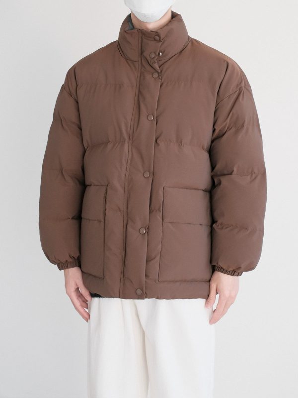Stand Collar Insulated Cotton Jacket For Cheap - Image 2