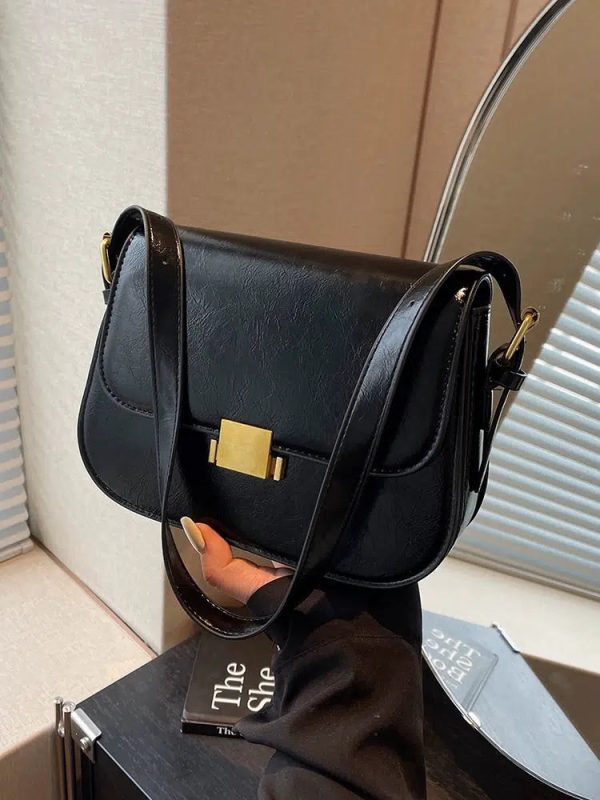 Gold Buckle Small Square Bag Hot on Sale - Image 3