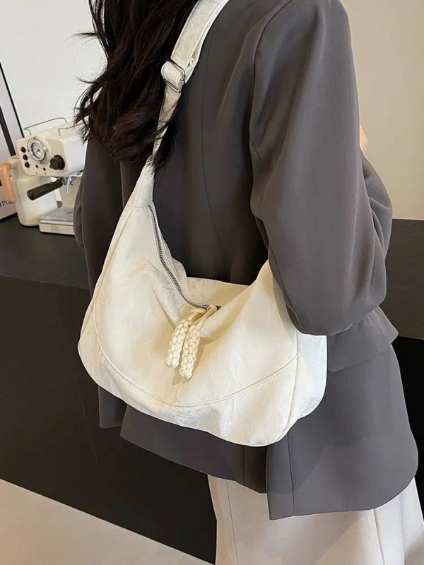 Zipper Closure Shoulder Bag Cheap
