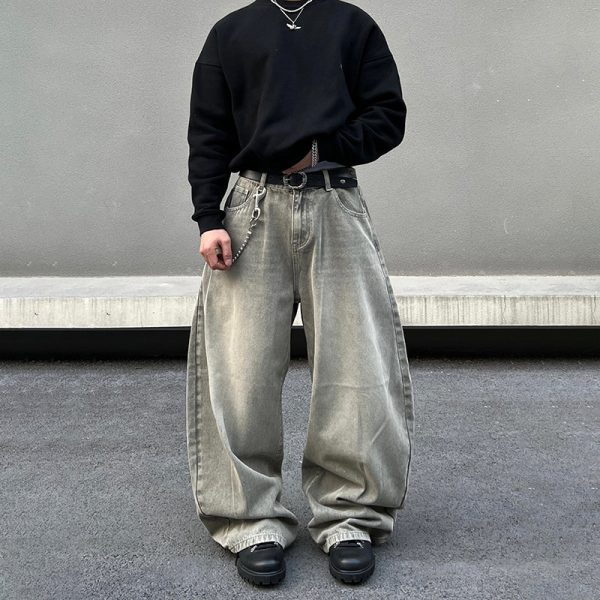 Baggy Wide-Leg Jeans Online Hot Sale