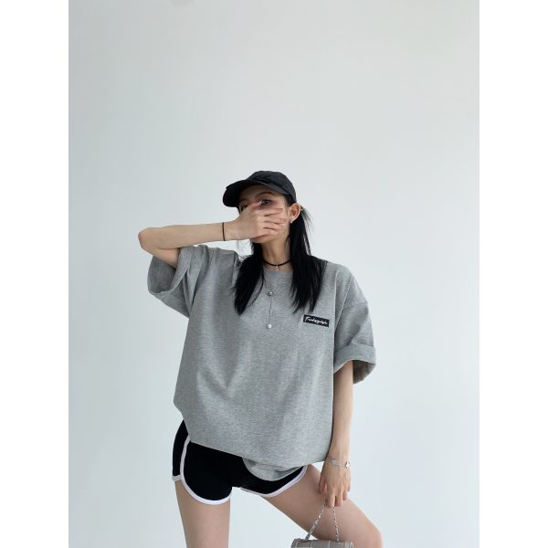 Back Printed Graphic T-Shirt Sale - Image 2