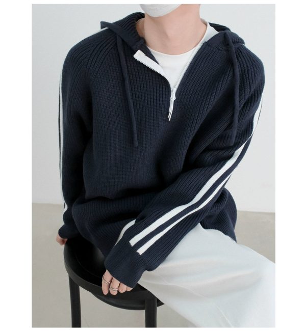 Half-Zip Hooded Sweater For Sale