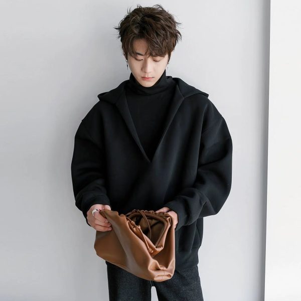 Two-piece V-high Collar Sweatshirt Online now - Image 2