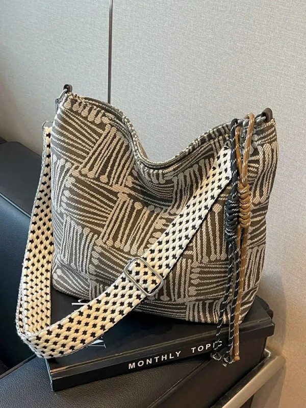 Geometric Pattern Shoulder Bag Online now - Image 4
