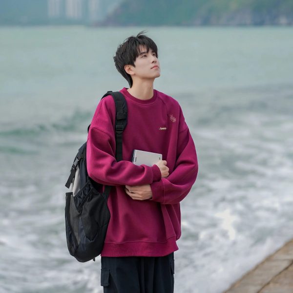 Front Logo Oversized Sweatshirt Supply - Image 2