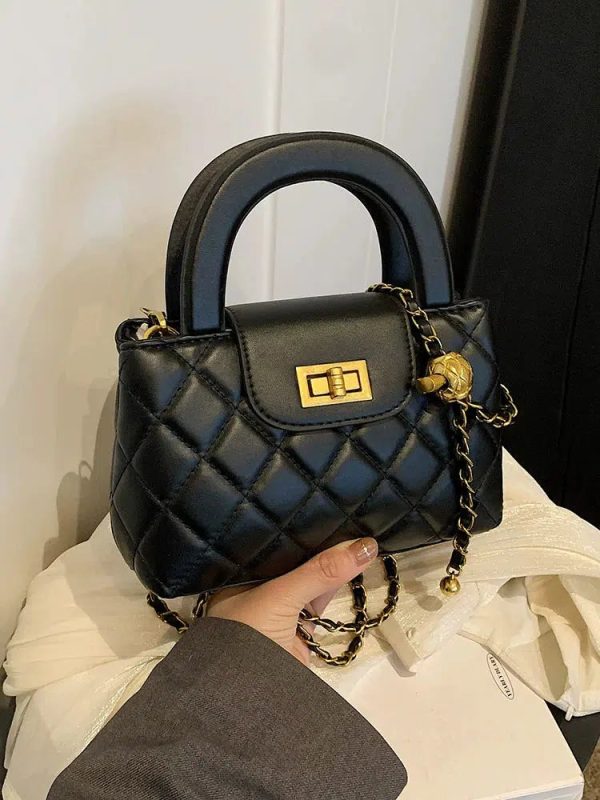 Chain Strap Quilted Small Square Bag Sale - Image 3