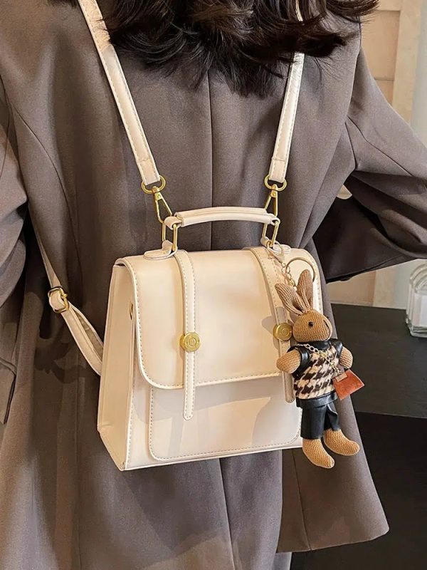 Rabbit Accessory Leather Mini Backpack on Sale - Image 4