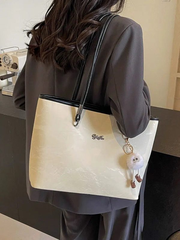 Plush Keychain Chic Shoulder Tote Bag Online Sale - Image 3