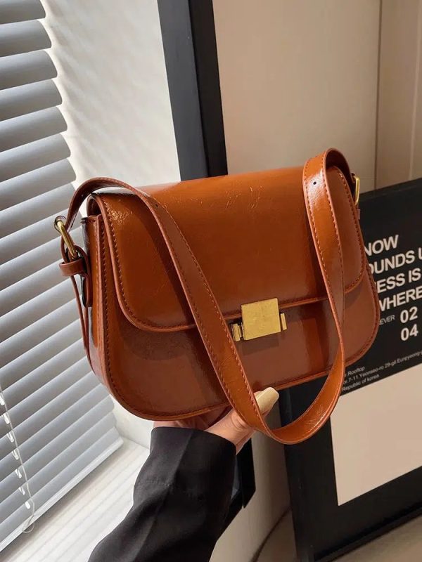 Gold Buckle Small Square Bag Hot on Sale - Image 2
