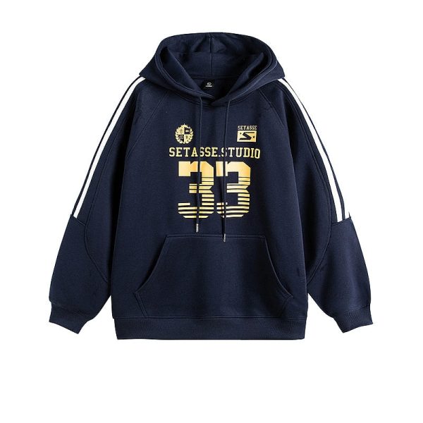 Retro Jersey Style No. 33 Hoodie Online - Image 2