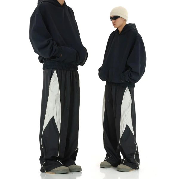 Stripe Wide-Leg Track Pants Online Sale