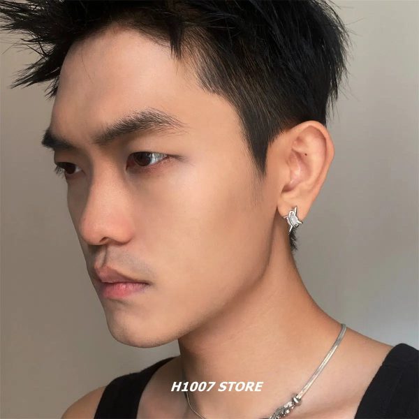 Star-Shaped Hip-Hop Stud Earrings Cheap - Image 2