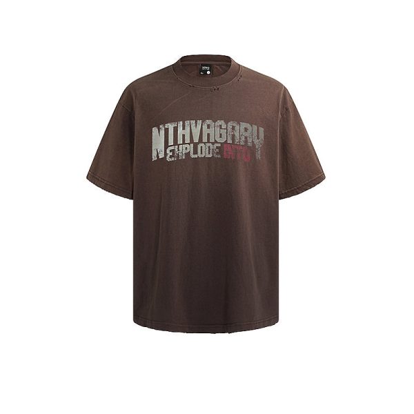 Letter Print Short-sleeve T-shirt Online now