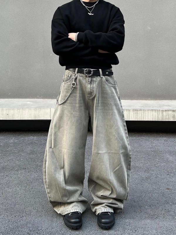 Baggy Wide-Leg Jeans Online Hot Sale - Image 3
