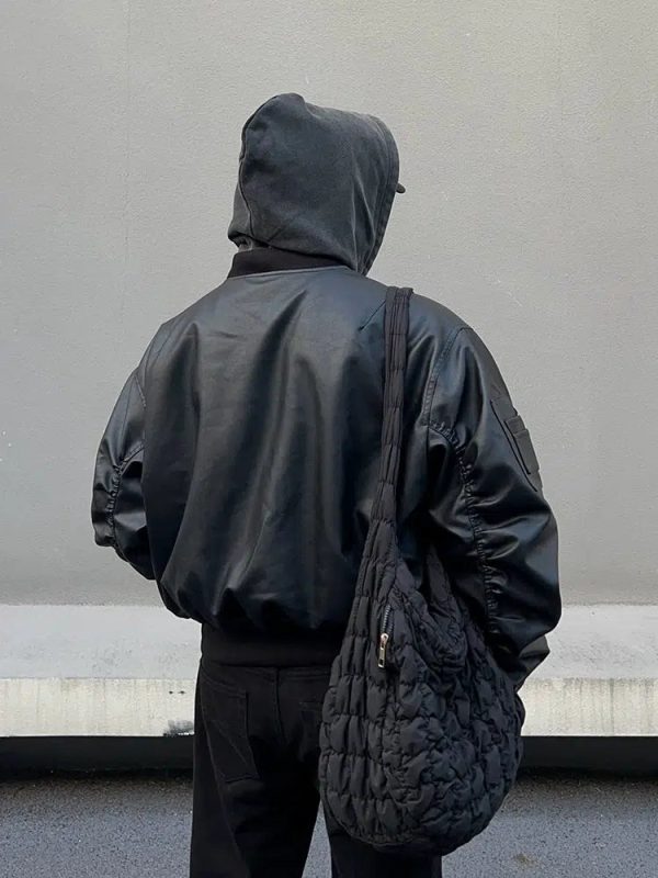 Hooded Double-Sided Leather Jacket Supply - Image 2