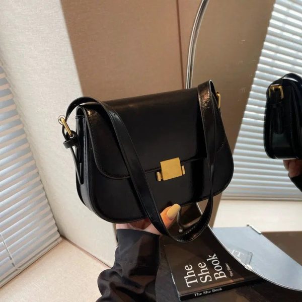 Gold Buckle Small Square Bag Hot on Sale - Image 5