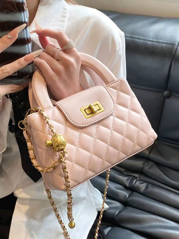 Chain Strap Quilted Small Square Bag Sale - Image 2