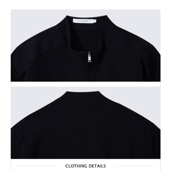 Short-Sleeve Half-Zip Polo Shirt For Sale - Image 5