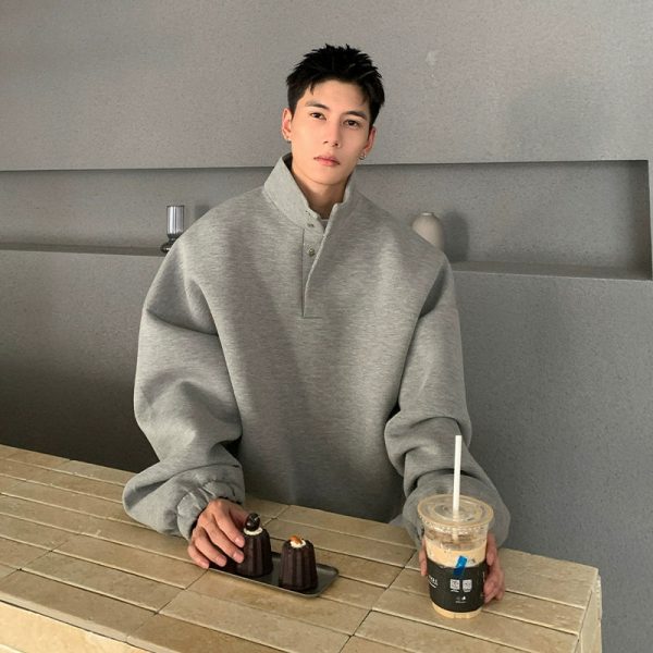 Relaxed Fit Sports Sweatshirt Set Online Sale - Image 2