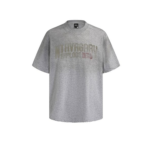 Letter Print Short-sleeve T-shirt Online now - Image 3