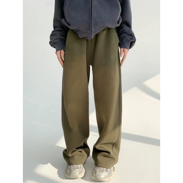 Embroidered Wide-Leg Sport Pants Discount - Image 3