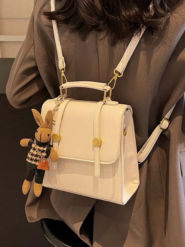 Rabbit Accessory Leather Mini Backpack on Sale - Image 5