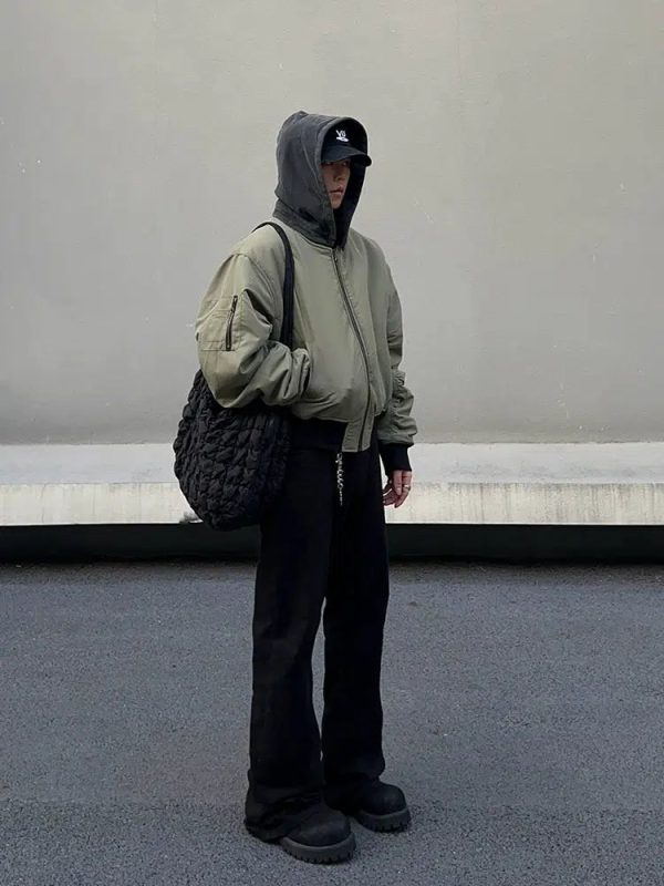 Hooded Double-Sided Leather Jacket Supply - Image 5