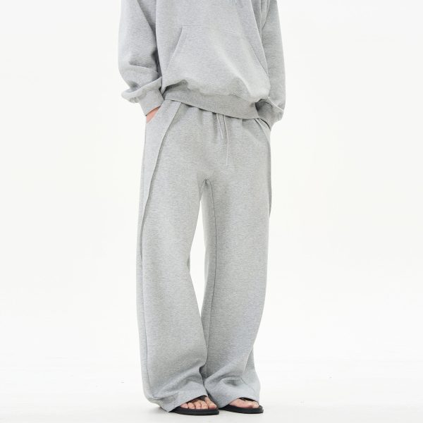 Casual College Style Sweatshirt Pants Set For Cheap - Image 5