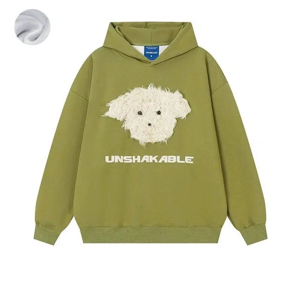 Unshakable Fleece Dog Design Sweatshirt For Cheap - Image 3