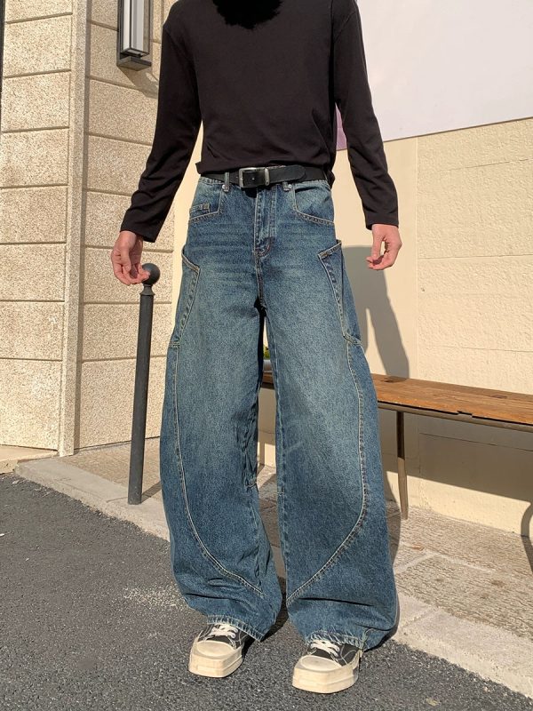 Distressed Loose Fit Floor-Length Jeans Supply - Image 4