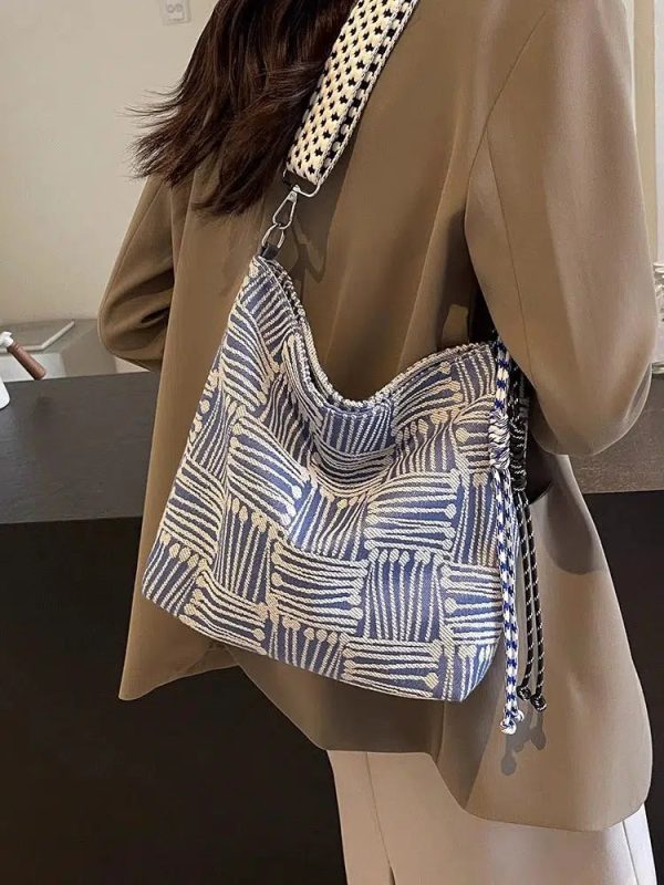 Geometric Pattern Shoulder Bag Online now