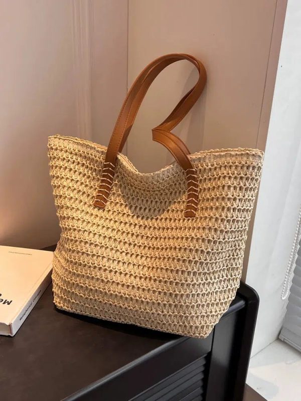 Woven Straw Tote Bag For Cheap - Image 2