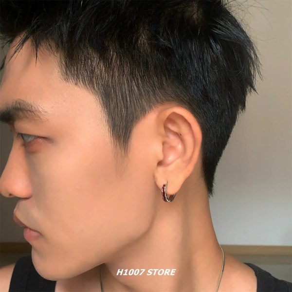 Red Hoop Earrings Fashion - Image 2