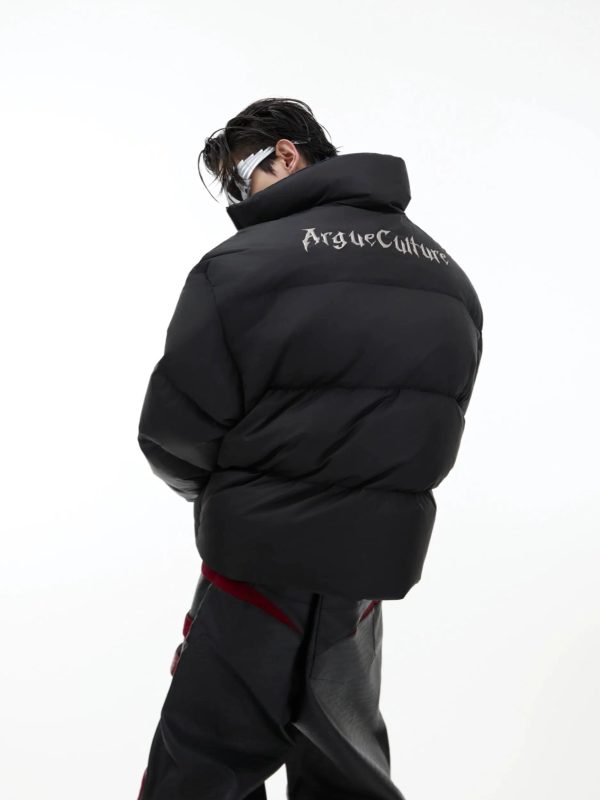 Short Stand Collar Double-sided Jacket Online Sale - Image 3