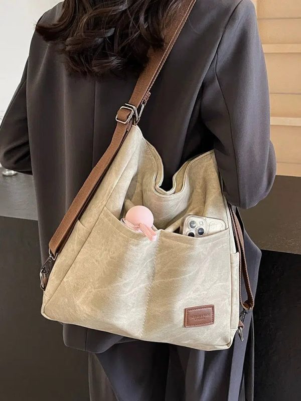 Multiple Pockets Canvas Backpack For Cheap - Image 2