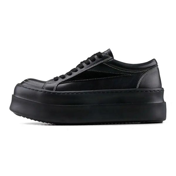 Leather Inverted Sneakers For Discount - Image 4