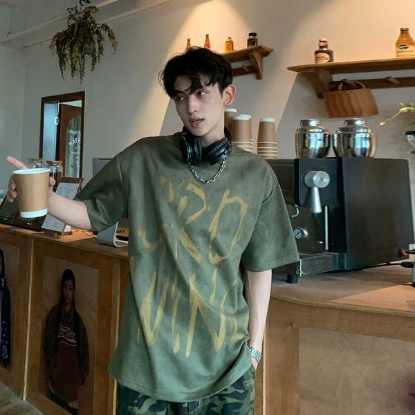 Graffiti Print Short-Sleeve T-shirt Fashion - Image 4