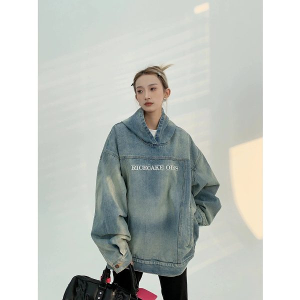 Oversized Denim Coat Online Sale