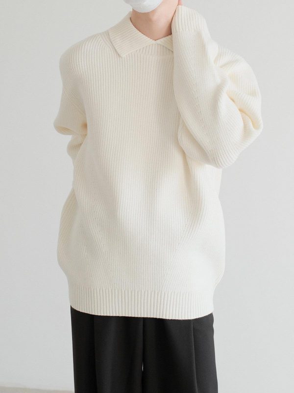 Wool Blend Knit Sweater Online Sale - Image 2