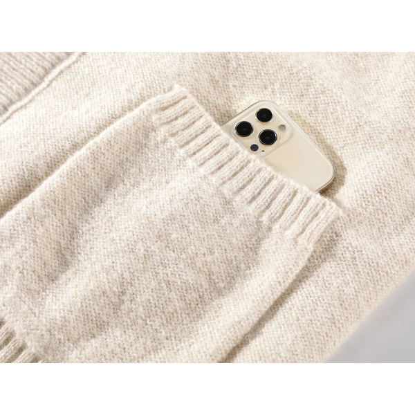 Cable Knit  Pockets Cardigan Sale - Image 4