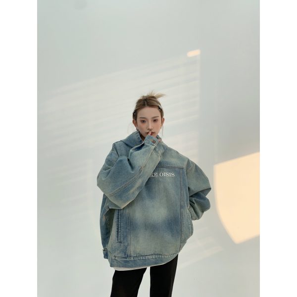 Oversized Denim Coat Online Sale - Image 2
