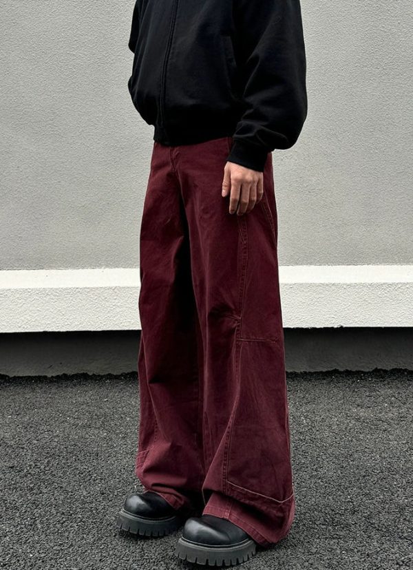 Red Straight Leg Jeans Online now - Image 3